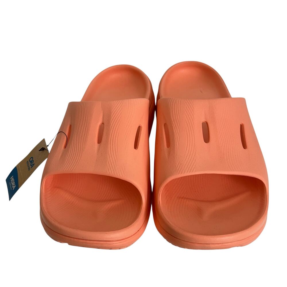 Hoka One One ORA Recovery Papaya Slides Size 12 - Picture 3 of 8